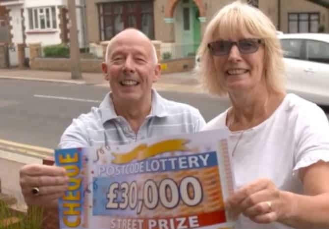 Jed and Jan Champion, Postcode Lottery winners