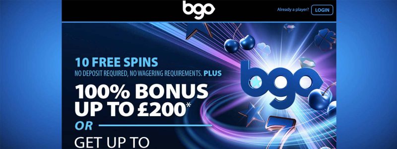 BGO Casino Homepage