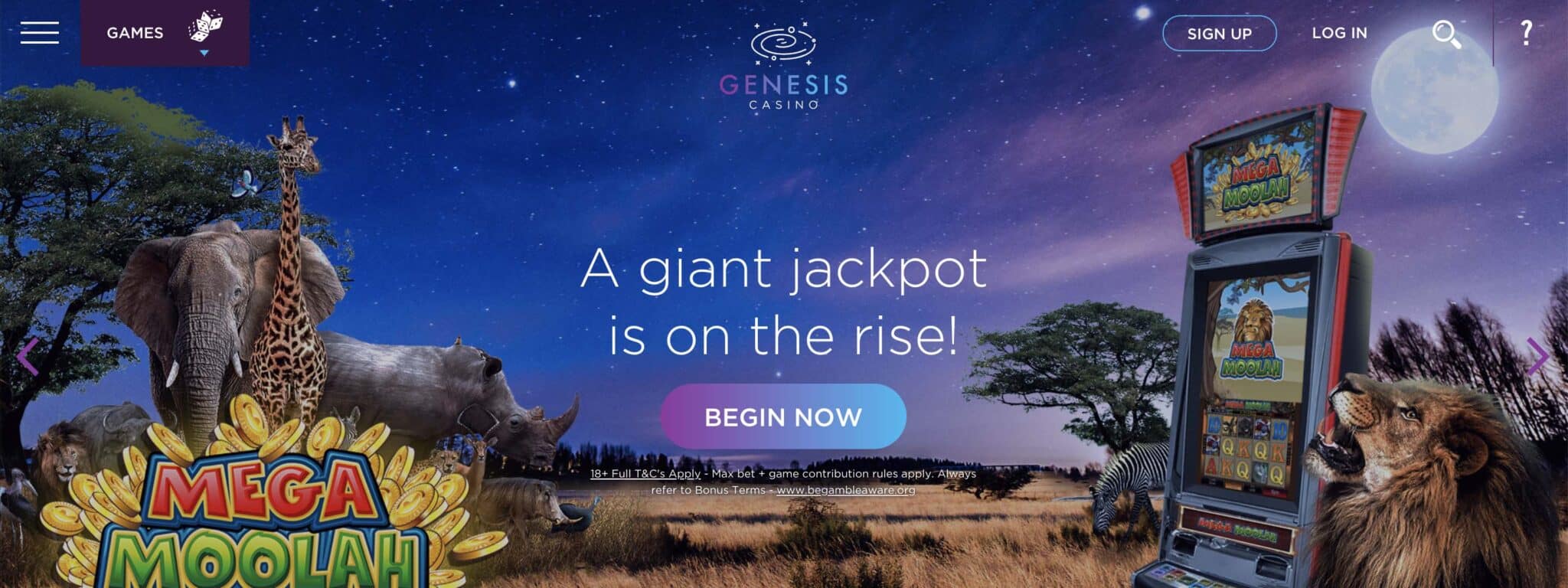 Genesis Casino Homepage
