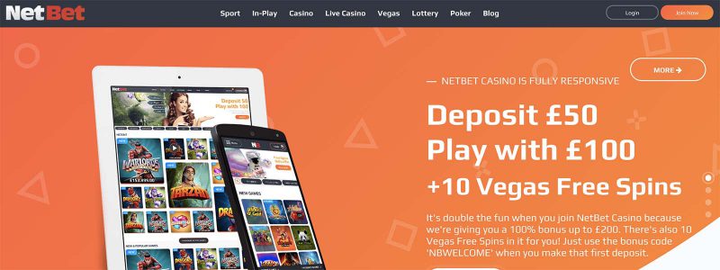 Netbet Casino Homepage