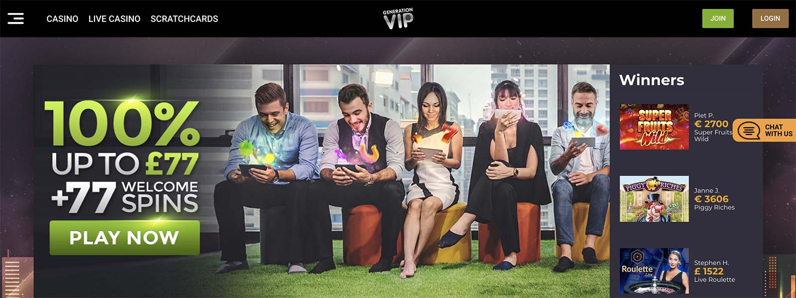 generation vip online casino