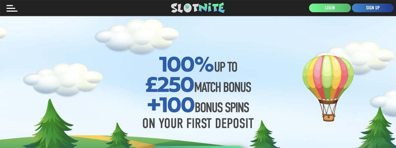 Slotnite Casino Homepage