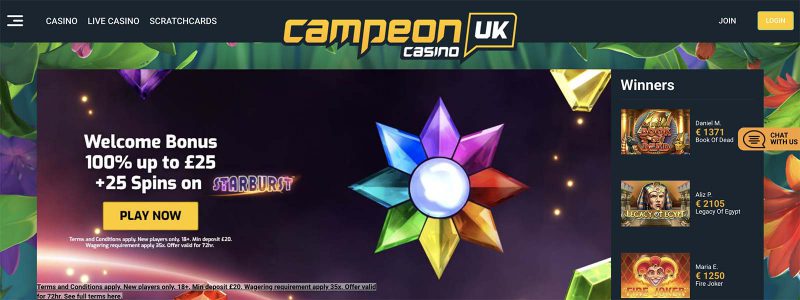 CampeonUK Homepage