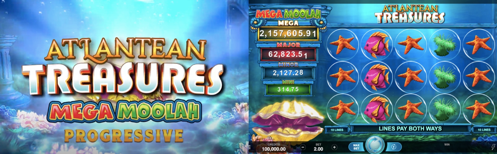 Atlantean Treasure Mega Moolah