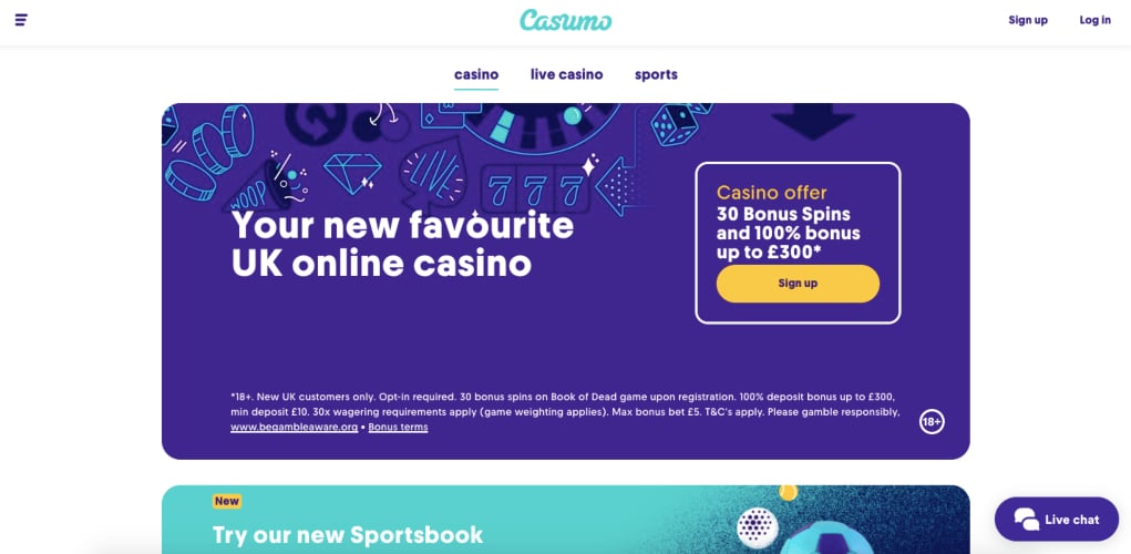 Casumo Mobile Casino Payforit