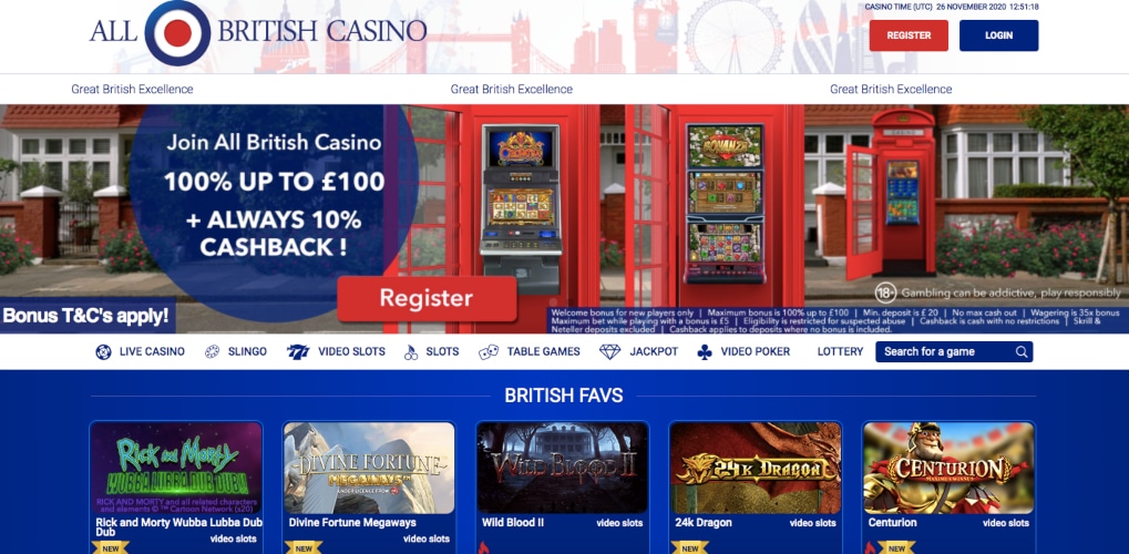 All British Casino Instant Withdrawal