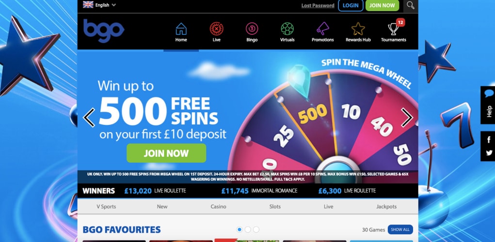 BGO NetEnt Casinos UK