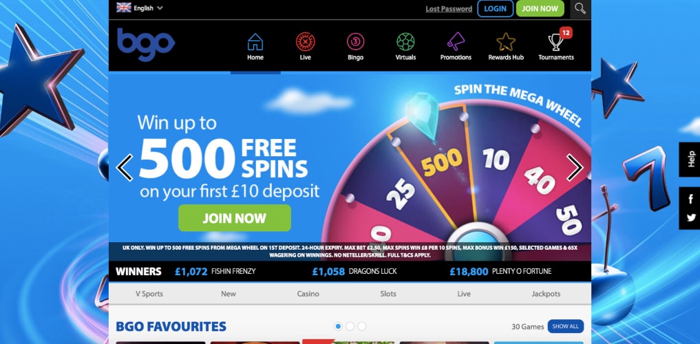 BGO Playtech Casinos UK