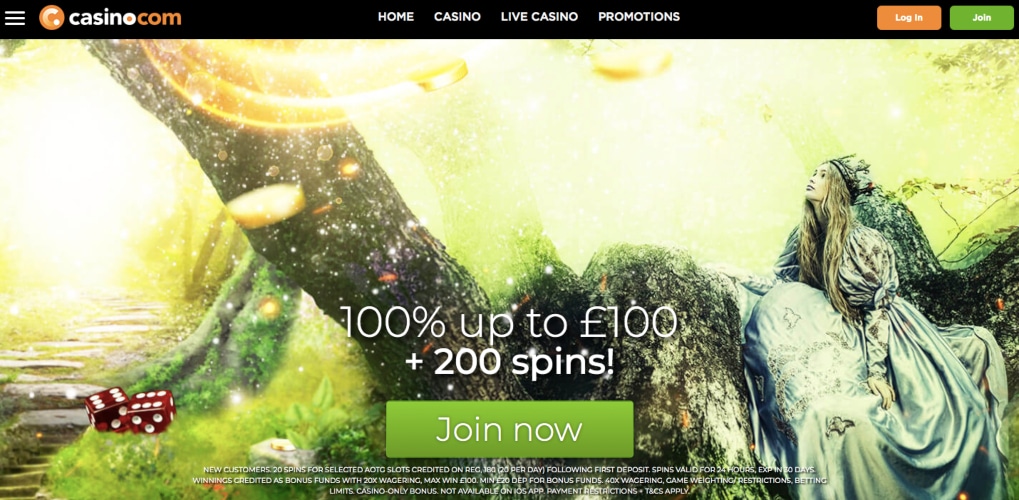 Casino.com Playtech Casinos UK
