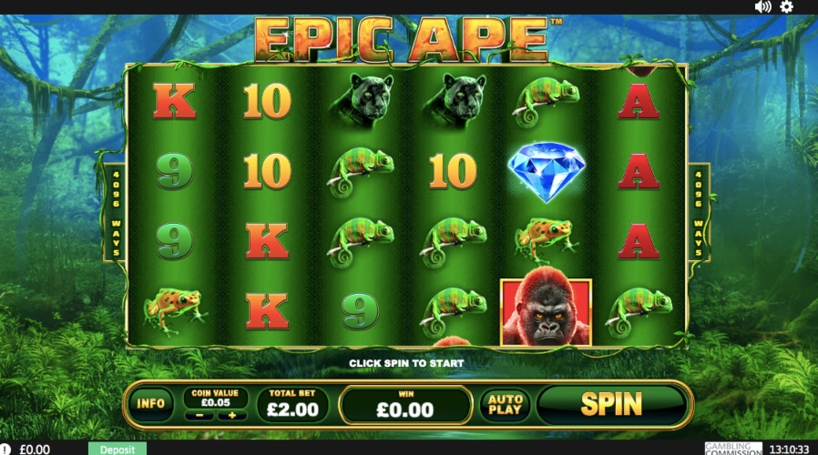 Epic Ape Playtech Casinos UK