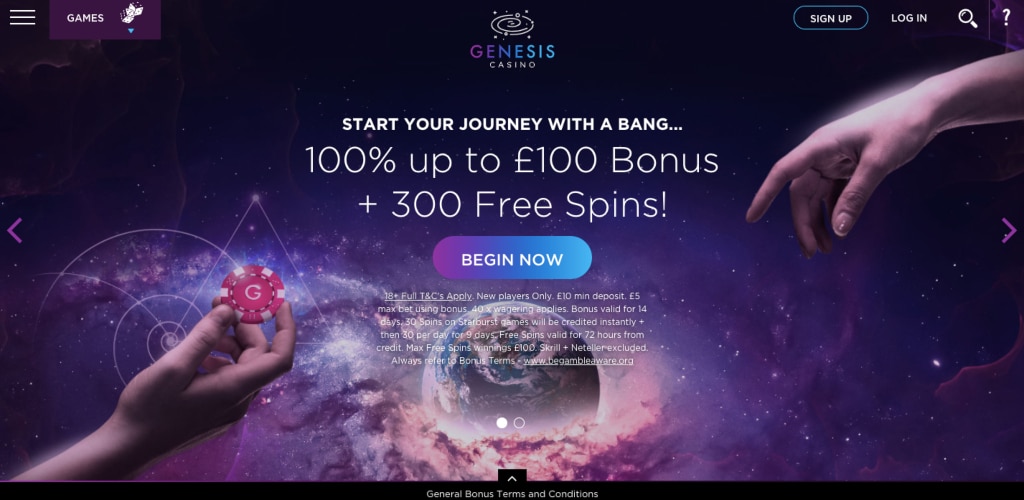 Genesis Casino NetEnt Casinos UK