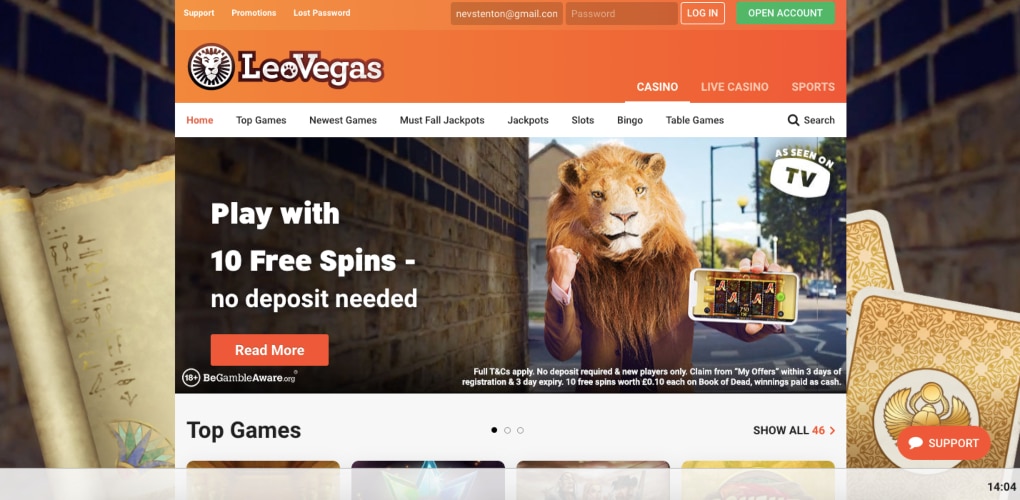 LeoVegas Safe Casino Sites