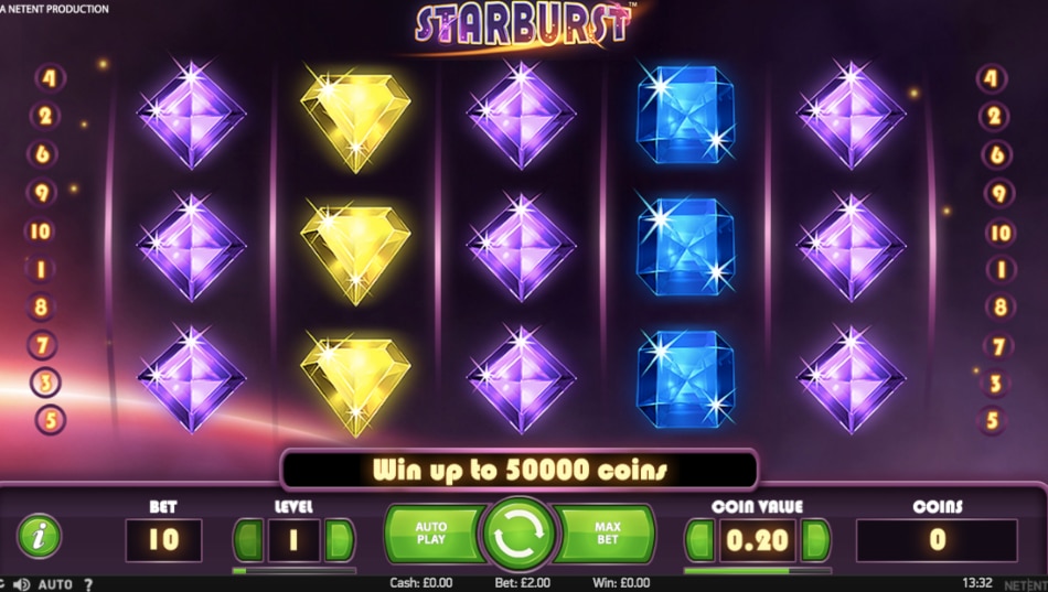 Starburst NetEnt Casinos UK