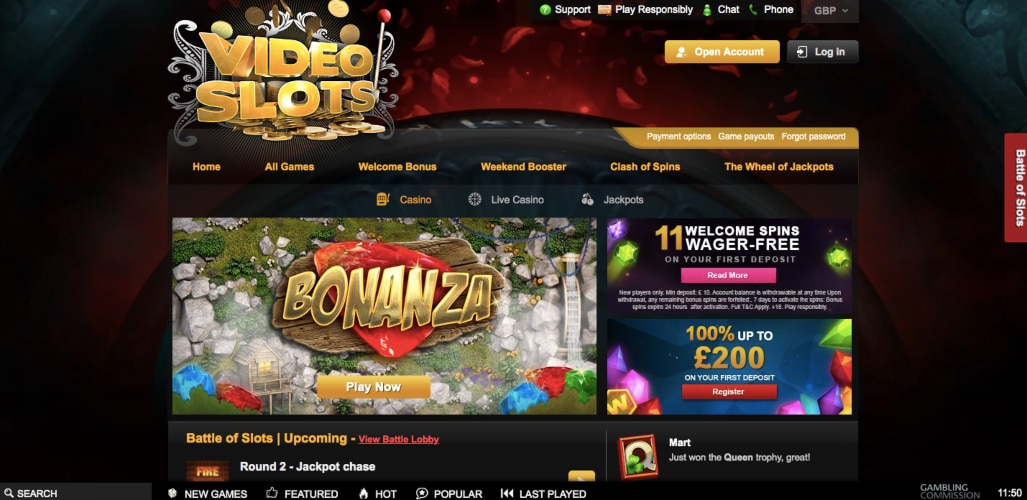 Videoslots Playtech Casinos UK