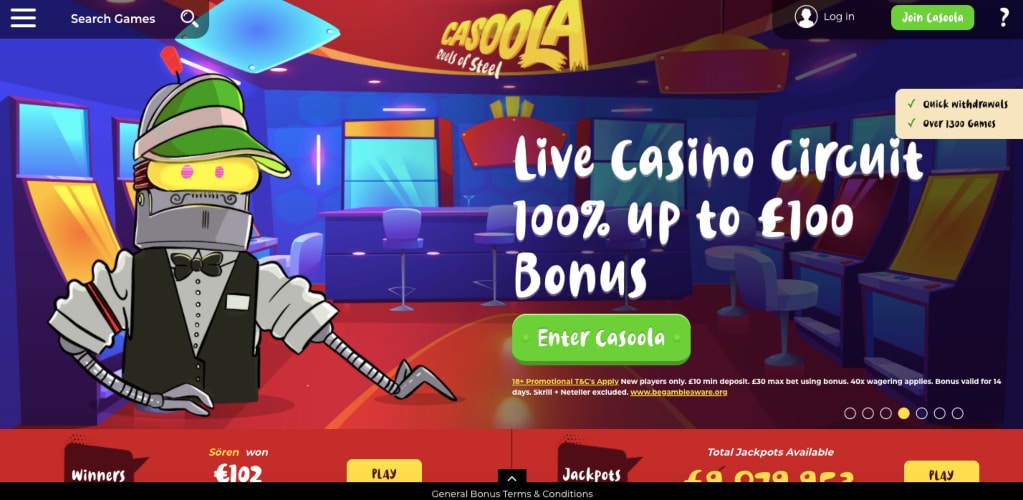 Casoola Live Roulette