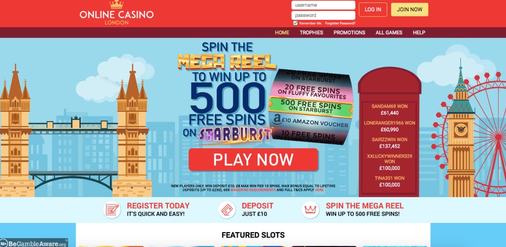 Online Casino London Playson Slots