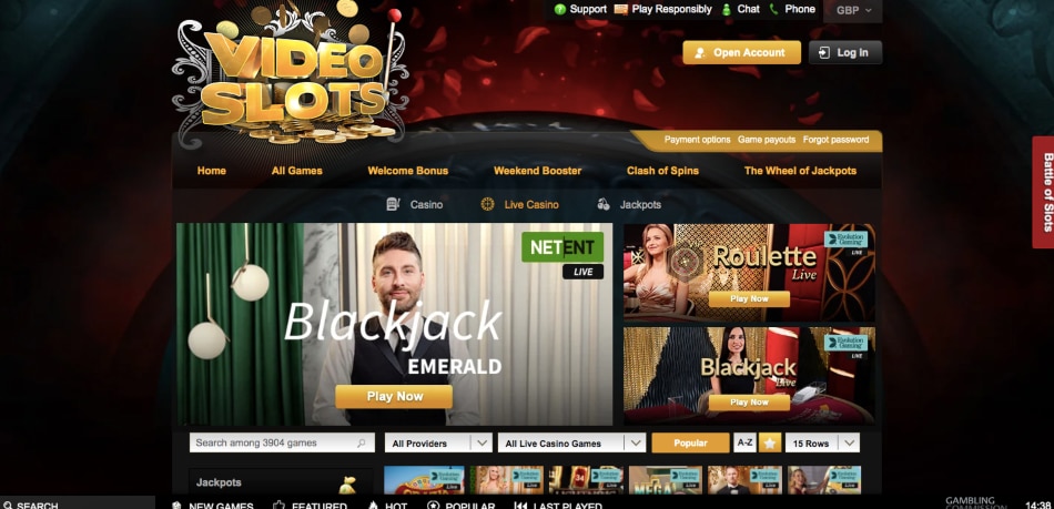 Videoslots Evolution Gaming Casinos