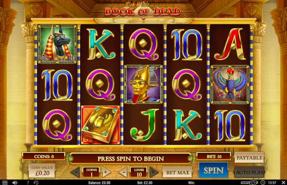 Book Of Dead Popular Slots RTP