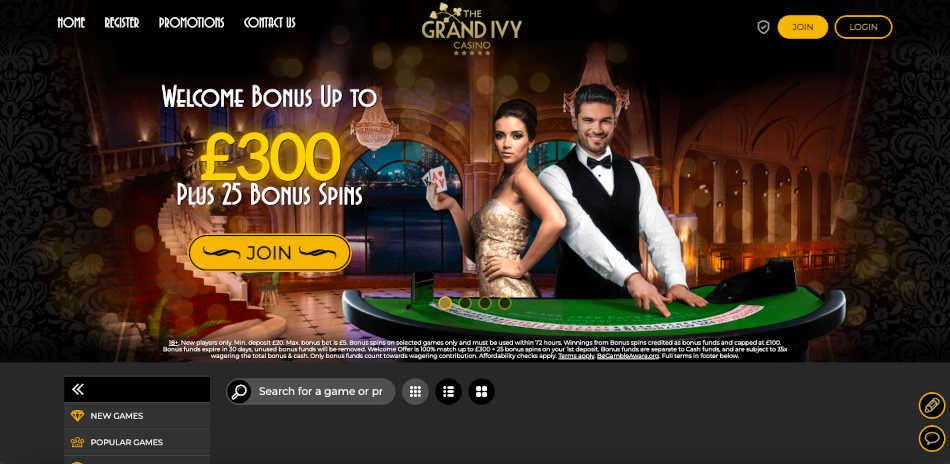 The Grand Ivy Casino Skrill Mobile Casinos