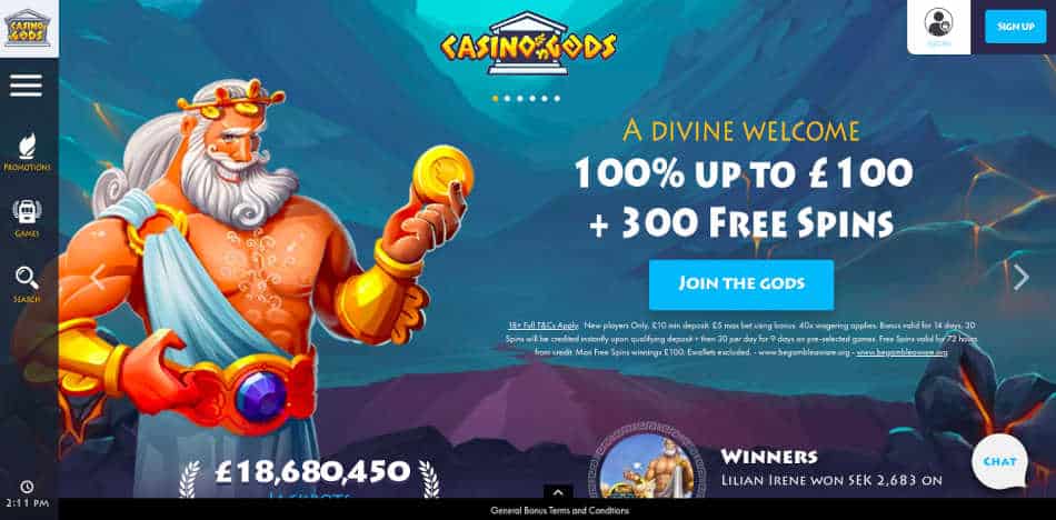 Casino Gods Pay By Mobile