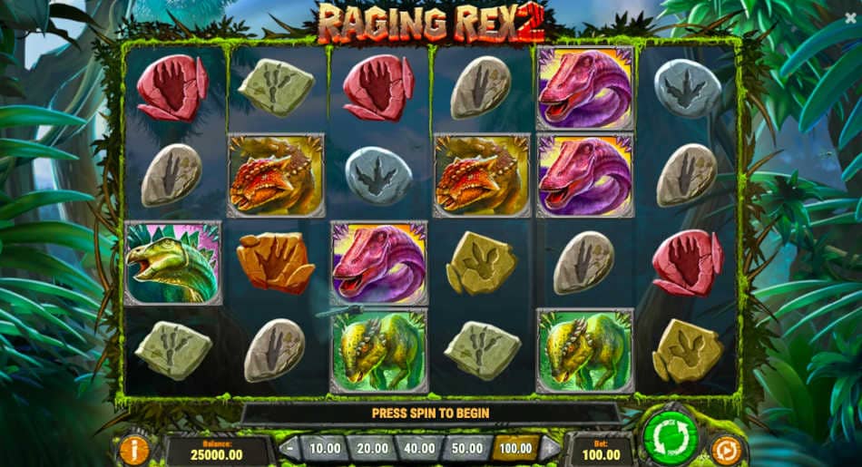 Raging Rex Slot Reels