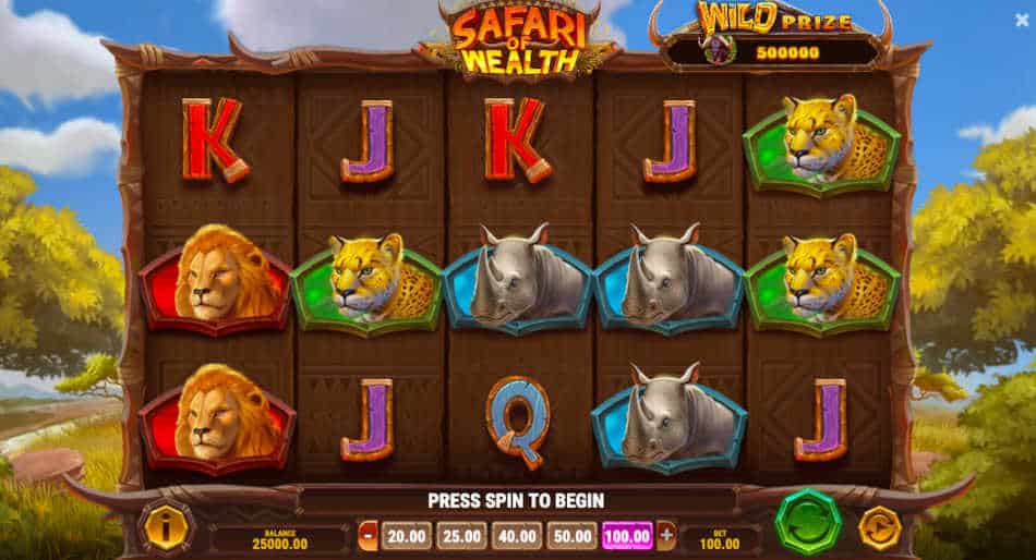 Safari Of Wealth Slot Reels