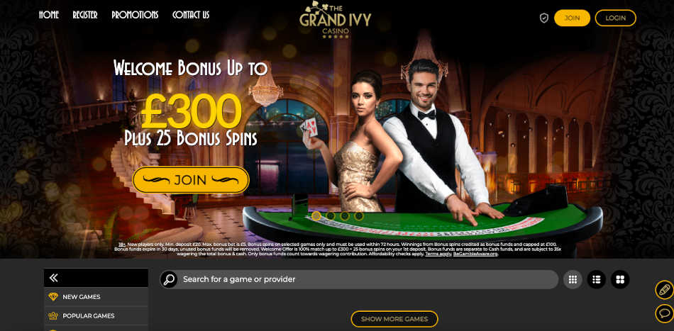 The Grand Ivy Casino Pay By Mobile