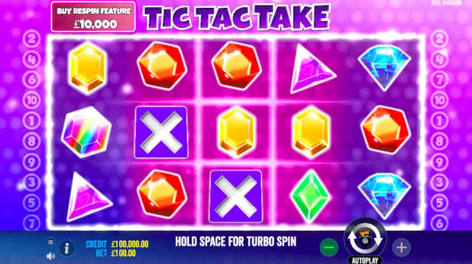 Tic Tac Take Slot Reel
