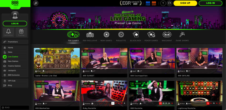 888 Live Casino Online