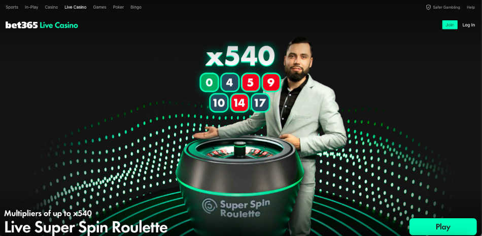 Bet365 Live Casino Online