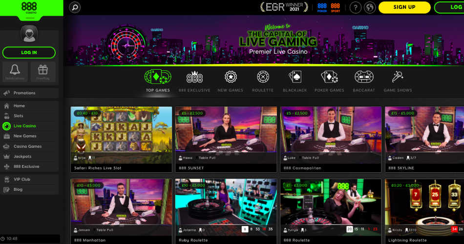 Safari Riches Live 888 Casino