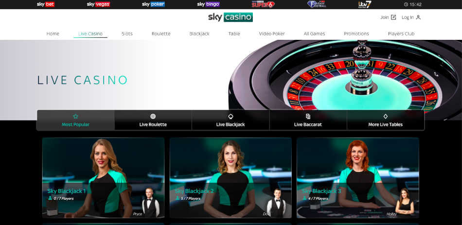 Sky Live Casino Online