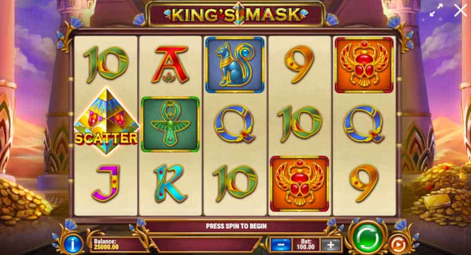 King's Mask Slot Reels