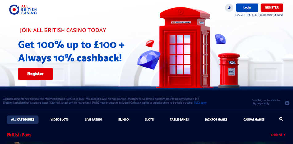 All British Casino Casino Quickfire