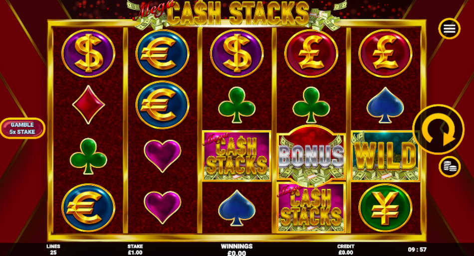 Mega Cash Stacks Slot Reels