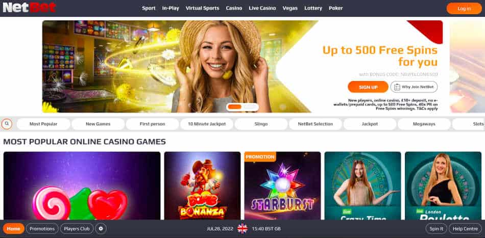 NetBet Casino Quickfire