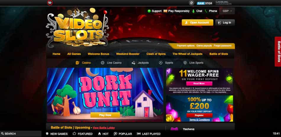 Videoslots Casino Quickfire