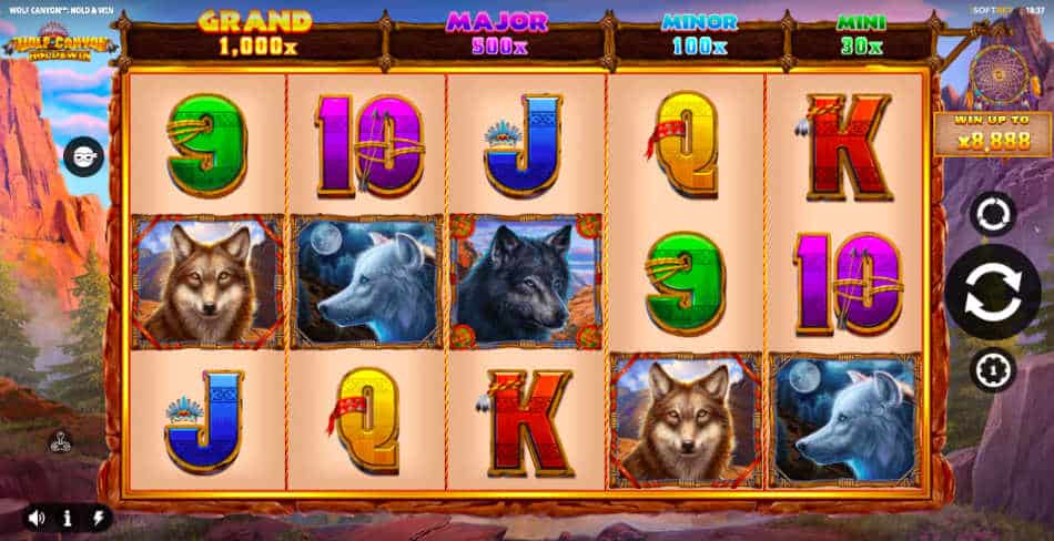 Wolf Canyon Slot Reels