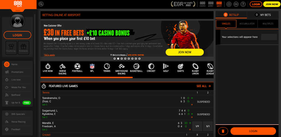 888 Sports Mobile Betting App