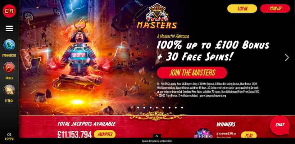 Casino Masters New Slot Sites