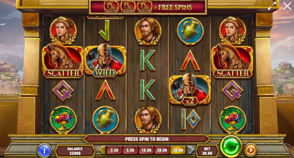 Gates Of Troy Slot Reels