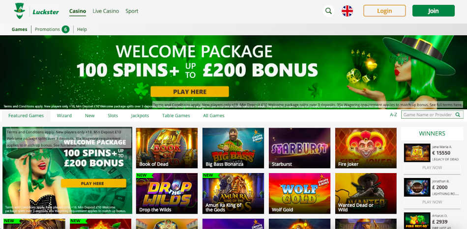 Luckster New Slot Sites