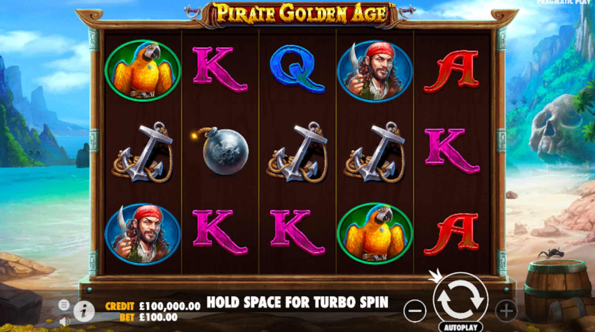 Pirate Golden Age Slot Reels