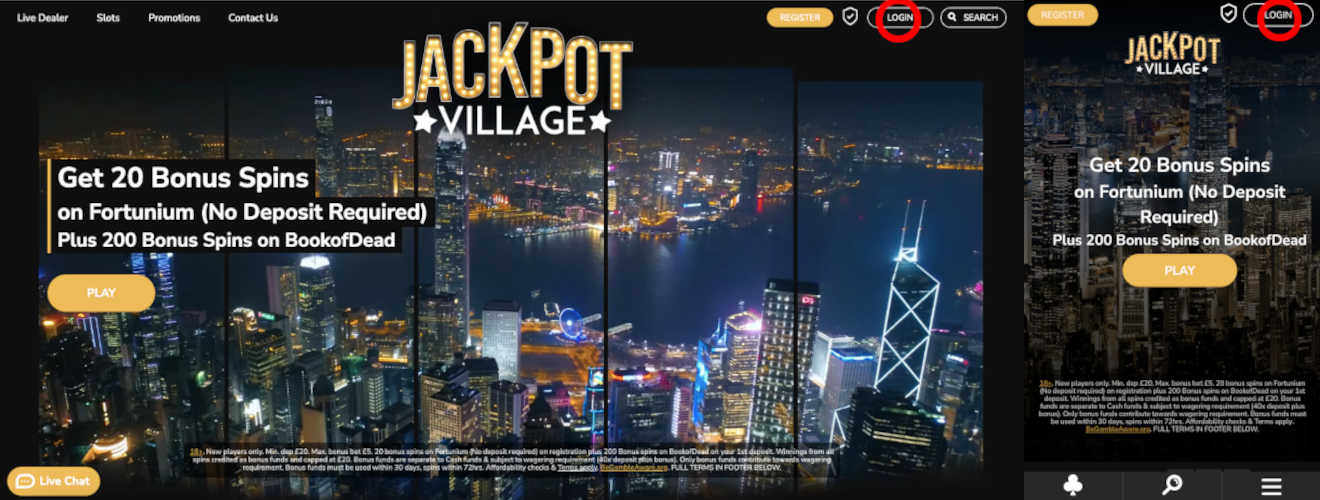 Jackpot Village Login